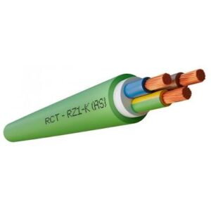 Cable libre de halógenos RZ1-K (AS) verde con conductores de cobre